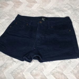 Dark blue high waisted shorts